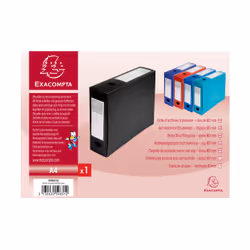 Exacompta 59831E, A4, Polypropylène (PP), Noir, 8 cm, 1 pièce(s), 320 mm