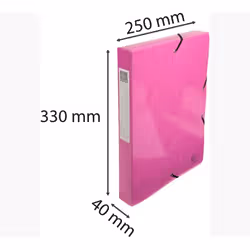 Exacompta 59924E Boîte à archives Carton Rose