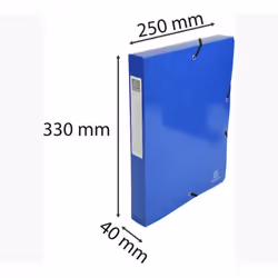 Exacompta 59928E Boîte à archives Carton Bleu