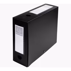 Exacompta 59931E, Porte-documents, A4, Papier, Noir, 297 mm, 210 mm