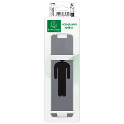 Exacompta 67169E pictogramme adhésif Aluminium Gris