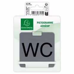 Exacompta 67179E pictogramme adhésif Aluminium Gris
