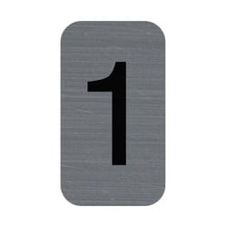 Exacompta 67181E lettre et chiffre autocollants Gris Numéro