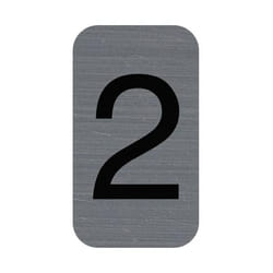 Exacompta 67182E lettre et chiffre autocollants Gris Numéro
