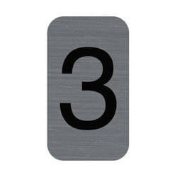 Exacompta 67183E lettre et chiffre autocollants Gris Numéro