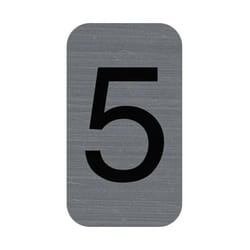 Exacompta 67185E lettre et chiffre autocollants Gris Numéro