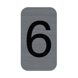 Exacompta 67186E lettre et chiffre autocollants Gris Numéro