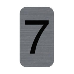 Exacompta 67187E lettre et chiffre autocollants Gris Numéro