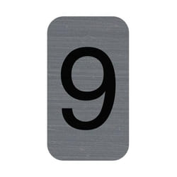 Exacompta 67189E lettre et chiffre autocollants Gris Numéro