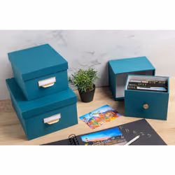 Exacompta 78603E module de classement de bureau Carton, Papier Bleu - Vue supplémentaire 5