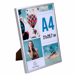 Exacompta Exacryl Cadre pour une seule photo Argent