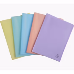 Exacompta 88270E, Porte-documents, A4, Polypropylène (PP), Couleurs assorties, 40 feuilles, 5 mm