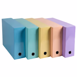 Exacompta Aquarel, 800 feuilles, Corail, Bleu clair, Vert clair, Mauve, Jaune, Carton, A4, 9 cm, 255 mm
