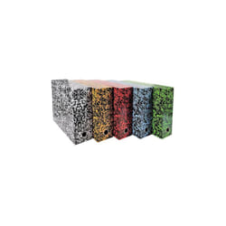Exacompta - Boîte de classement carton tradition dos 9 cm, couleurs assorties - Lot de 5