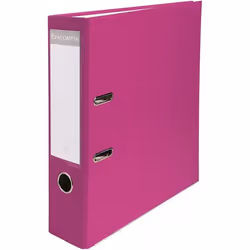 Exacompta Classeur à levier 80mm Framboise - Classeur à levier 2 anneaux avec dos de 80mm pour documents A4 ( Catégorie : Cla ...