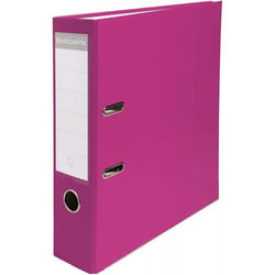 Exacompta Classeur à levier 80mm Framboise - Classeur à levier 2 anneaux avec dos de 80mm pour documents A4 ( Catégorie : Classeur