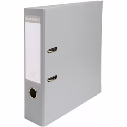 Exacompta Classeur à levier 80mm Gris - Classeur à levier 2 anneaux avec dos de 80mm pour documents A4 ( Catégorie : Classeur ...