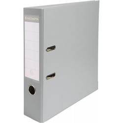 Exacompta Classeur à levier 80mm Gris - Classeur à levier 2 anneaux avec dos de 80mm pour documents A4 ( Catégorie : Classeur )
