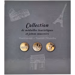 Album de collection - MARQUE - Modèle - 50 médailles touristiques - Mixte - Album carton