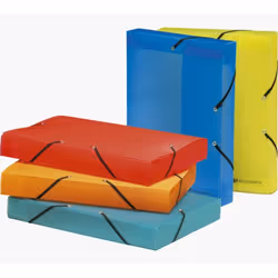 Exacompta 5977E, Polypropylène (PP), Bleu, Vert, Orange, Rouge, Jaune, A4, 240 mm, 4 cm, 320 mm