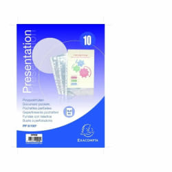 Exacompta Sachet de pochettes perforées 24x32cm