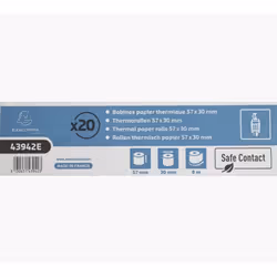 Exacompta Thermorolle SafeContact 43942E 57mmx9m, 9 m, 57 mm, 30 mm, 30 g, 20 pièce(s)