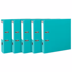 Exacompta Prem'Touch, A4, Anneau en D, Rangement, Carton, Polypropylène (PP), Turquoise, 600 feuilles