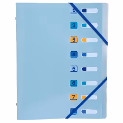 Exacompta BeeBlue Polypropylène (PP) Bleu, Bleu clair, Turquoise, Jaune A4