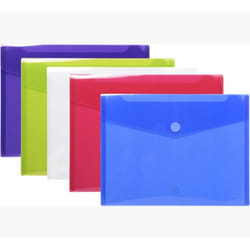 Exacompta 56420E fichier Polypropylène (PP) Couleurs assorties, Bleu, Vert, Violet, Rouge, Transparent A4