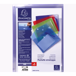 Exacompta 56420E fichier Polypropylène (PP) Couleurs assorties, Bleu, Vert, Violet, Rouge, Transparent A4 - Vue supplémentaire 11