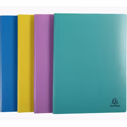 Exacompta 88290E, Porte-documents, A4, Polypropylène (PP), Bleu, Fuchsia, Turquoise, Jaune, 40 feuilles, 5 mm