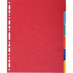 Exacompta 2606E, Multicolore, Carton, A4, 245 mm, 297 mm, 0,5 mm