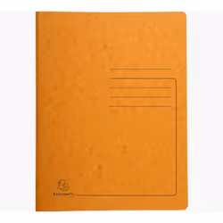 Exacompta 240224E, Porte-documents, A4, Carton comprimé, Orange, Portrait, 300 feuilles