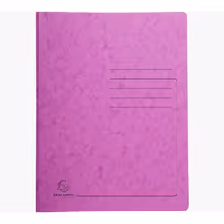 Exacompta 240227E, Porte-documents, A4, Carton comprimé, Rose, Portrait, 300 feuilles