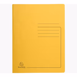 Exacompta 240229E, Porte-documents, A4, Carton comprimé, Jaune, Portrait, 300 feuilles