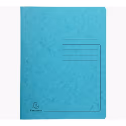Exacompta 240236E, Porte-documents, A4, Carton comprimé, Turquoise, Portrait, 300 feuilles