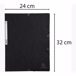 Exacompta 55301E fichier Carton Noir A4