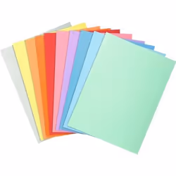 Exacompta SUPER 250 Chemise A4 pour 200 feuilles jaune rouge vert orange rose bleu clair vert pâle bleu foncé crème…