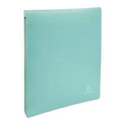 Classeur souple A4 EXACOMPTA Chromaline Pastel 4 anneaux dos 4cm polypro Vert