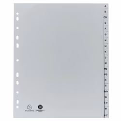 Exacompta 1920B, Gris, Polypropylène (PP), A4, 245 mm, 297 mm, 170 g