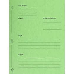EXACOMPTA 220103E PACK DE 25 CHEMISE CARTONNÉE SANS RABAT SANS RABAT POUR AVOCATS 25 X 32 CM TILLEUL
