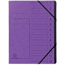 Exacompta 541208E fichier Carton Violet A4