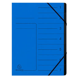 Exacompta 540702E fichier Carton Bleu A4