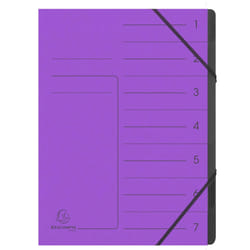 Exacompta 540708E fichier Carton Violet A4