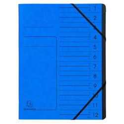 Exacompta 541202E fichier Carton Bleu A4