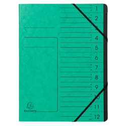 Exacompta 541203E fichier Carton Vert A4