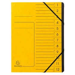 Exacompta 541209E fichier Carton Jaune A4