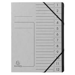 Exacompta 541211E fichier Carton Gris A4