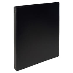 EXACOMPTA Classeur extra large avec étiquette - 242 x 297 mm - 4 anneaux - Ø 30 mm - Ecart 80 polypropylène opaque 7/10 ème - Noir