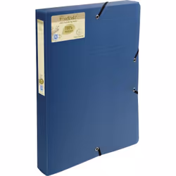 Exacompta 553572E, 350 feuilles, Bleu, Polypropylène (PP), A4, 4 cm, 240 mm